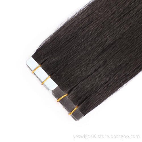 Mink Brazilian Hair Vendor Virgin Cuticle Aligned Human Weave Extension Tape In 1b 1# 2# 4# 6# 8# 613# One Donor Mink Human Hair